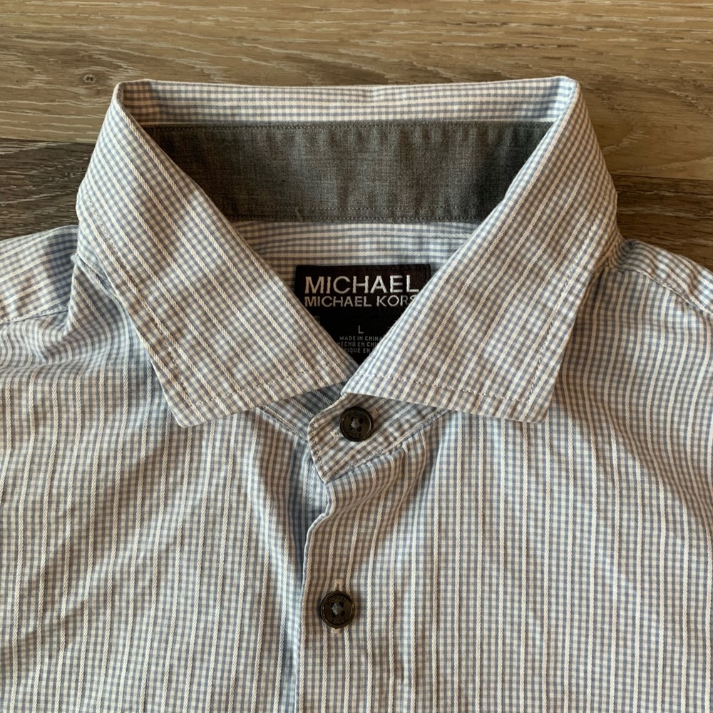 Michael Kors Mens Button Down L